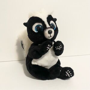 Ty Beanie Bellies Babies Rukus Skunk Plush Beanbag Stuffed Animal Toy 8”